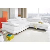 COTTA Ecksofa Solution L-Form, mit Arm- & Kopfteilverstellung, wahlweise mit Bettfunktion
