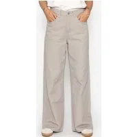 SASSYCLASSY 5-Pocket-Jeans Wide Leg Jeans mit hohem Bund für Damen