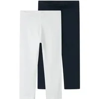 Name It Caprileggings NKFVIVIAN 2P CAPRI LEGGING F NOOS (Packung, 2-tlg) aus Baumwollmischung mit Elasthan, Regular Fit, wadenlang, elastisch