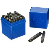 relaxdays Motivstanzer Schlagbuchstaben Set 6 mm