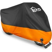 LuxusKollektion Schutzplane Motorradabdeckplane Wasserdicht Outdoor 190T 245x105x125 cm Orange