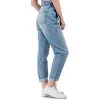 SUBLEVEL Paperbag-Hose Damen Jeans Mid Waist elastisch Moderne Hose