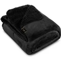 Wohndecke TEDY warme Decke für Herbst & Winter, Eurofirany, Teddy-Fleece, kuschelige Sofadecke, Sesselschoner, Extra weich