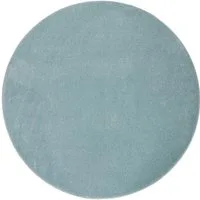 Paco Home Teppich Porto 890, rund, Höhe: 13 mm, Kurzflor, Uni-Farben, ideal im Wohnzimmer & Schlafzimmer