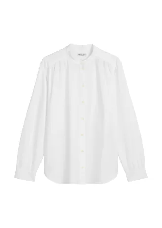 Marc OPolo Casual - Stehkragenbluse relaxed white - Gr. - 44