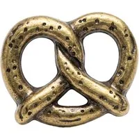 MarJo Anstecknadel Pin Brezel altgold