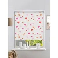 Rollo HEART, OTTO home, verdunkelnd, ohne Bohren, freihängend, Klemmfix, Fixmaß, Klemmfix, Herzen, einseitig bedruckt, Kinderrollo -NEUHEIT!