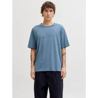 Jack & Jones Rundhalsshirt JJESTAR mit Pigmentprint und Baumwollgefühl Baumwolle, relaxed fit