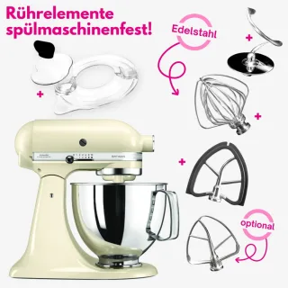 KitchenAid Profi Power-Set: KitchenAid Artisan Küchenmaschine 4,8 L...