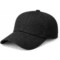 ZUKUNFTSENKEL Baseball Cap Kappe aus Papierstroh verstellbarer Metallverschluss (atmungsaktive Cap einfarbig Unisex) luftige Sommer Mütze mit Mesh Struktur