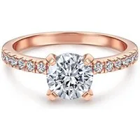 Lisandra Scott Silberring Funkelnder Damen Ring aus 925 Sterling Silber Solitärring mit Steinen, Solitär, der verzaubert – purer Glanz für echte Herzensmomente.