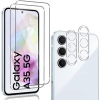SmartUP Displayschutzglas 2X Schutzglas für Samsung Galaxy A35 5G Panzerfolie Display Kamera, Displayschutzglas, Kameraschutz