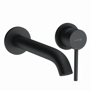 Kludi BOZZ WT-2LOCH-WAND-EHM Ausladung 230 MM schwarzmatt, 382453976 382453976