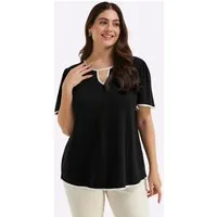 Sheego T-Shirt Halbarmshirt Kurzarm