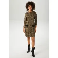 Aniston CASUAL Jerseykleid im extravagantem Schlangen-Muster