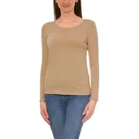Alkato Longshirt Alkato Damen Langarm Shirt mit O-Ausschnitt