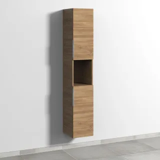 Sanipa 3way Hochschrank mit 2 Türen und 1 offenem Fach, Eiche-Kansas UM11359