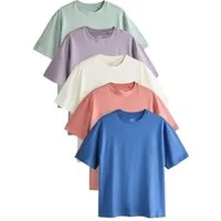 Next T-Shirt Essential Relaxed Fit T-Shirts, 5er-Pack (5-tlg)
