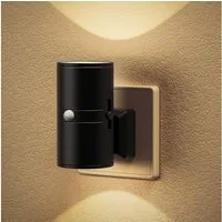 LOHAS-LED LED Nachtlicht Zylindrisches Stecknachtlicht mit Bewegungssensor, LED fest integriert, warmweiß, Cylinder – 3000K, ideal für Flur & Treppenhaus