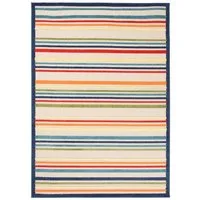 Mazovia Designteppich In- & Outdoor Teppich Wetterfest & UV-beständig Balkon - Bunt, 80 x 150 cm, Höhe 6 mm, Kurzflor, Weich, Pflegeleicht, Flachgewebe