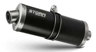 Sport Auspuff OVAL BLACK Storm by MIVV Suzuki DL V-Strom 1050 /XT Typ:EF Bj.2020-2021 EURO-5 / ABE