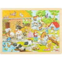 Gollnest & Kiesel Puzzle Einlegepuzzle Streichelzoo, 48 Puzzleteile