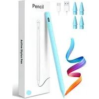 S&T Design Eingabestift Stift für iPad USB-C (2018-2024) Schnellladen für Apple iPads (2018-2024), mit Ersatzspitze) Tabletstift Stylus Pencil 2. Generation Pen USB-C V1