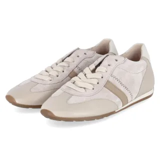 Gabor Low Sneaker  Beige - Gr. 37 -  Leder und Textil