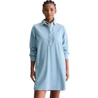 Marc O'Polo DENIM Hemdblusenkleid mit lässiger Bubble-Struktur
