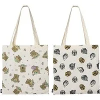 The Mandalorian Shopper 2'er Set Shopper Bag für Erwachsene mit leichtem Material