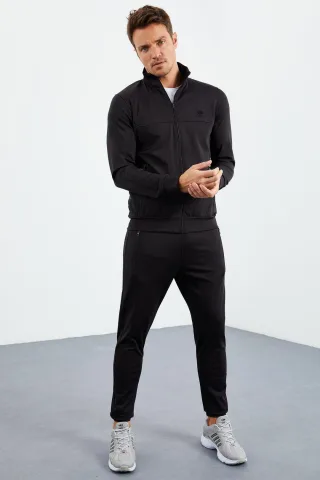 Herren Scuba Strick Sweatshirt und Hose Set