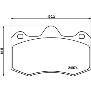 Hella Bremsbel?ge vorne Seat Ibiza