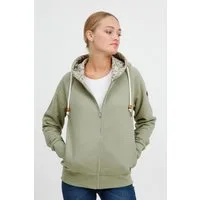 OXMO Kapuzensweatjacke OXUlla Kapuzensweatjacke mit Kordelzug