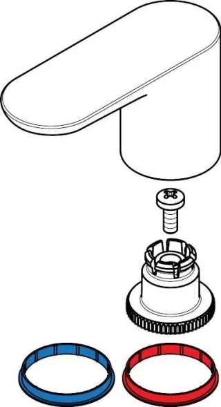 Hansgrohe Griff Axor Citterio M 4-Loch Wannenarmatur warm/kalt chrom, 98999000 98999000