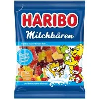 HARIBO Süßigkeit, Haribo Milchbären mit Milchschaum Fruchtsaftanteil und Magermilch 160g