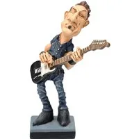 Figuren Shop GmbH Dekofigur Bruce Figur – The Boss Rockstar Karikatur Statue 16 cm Dekofigur