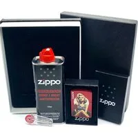 Zippo Feuerzeug Candy Apple Feuerzeug red color Retro Vintage Pinup Geschenkset