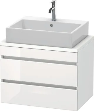 Duravit DuraStyle Konsolenwaschtischunterbau wandhängend Weiß Hochglanz & Matt 700x478x512 mm - DS53 DS530602218