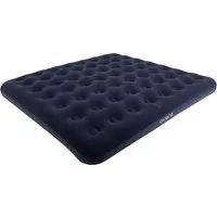 Avenli Luftbett Luftmatratze Camping für 2-3 Personen blau 203x183x22cm King-Size, (Gästebett aufblasbar Ideal als Reisebett oder Isomatte, 1-tlg., Campingmatratze ohne Pumpe), für Indoor und Outdoor mit beflockter Oberfläche