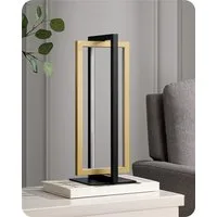 EDISHINE LED Tischleuchte Drehbare, Touch Dimmbare Nachttischlampe deko, LED fest integriert, 3 Farbtemperaturen (3000K-4500K-6000K), Industrielle Tischleuchte aus Metall, für Schlafzimmer, Wohnzimmer