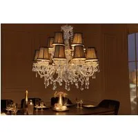 riess-ambiente Kronleuchter CRYSTAL XL 80cm klar (transparent) · Hängeleuchte mit Kristall-Design, keine besonderen Funktionen, ohne Leuchtmittel, 15-armiger Lüster · Acrylglas · Wohnzimmer · mit Schirmen · Barock