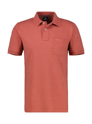 LERROS - POLO-KNOPF earth red - Gr. - XXXL