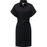 Ragwear Blusenkleid Manilla Kurzarm Midikleid mit Taillengürtel