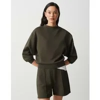 OPUS Sweatshirt Gaikito im weichen Viskose Mix Weite Passform, schmal zulaufender Schnitt, lange Fledermausärmel