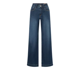 MAC - MAC JEANS - RICH PALAZZO, Light weight denim blau - Gr. - 32