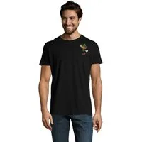 Blondie & Brownie T-Shirt Mario Luigi Super Wario Yoshi Peach Patch Retro Gaming Herren T-Shirt Luigi Edition Premium Herren-Shirt Patch