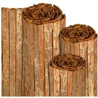 Sol Royal Sichtschutzzaunmatten Sichtschutz Rinde SolVision R63 Natur, 90x300cm, (HxB), Sichtschutz Rindenmatte für Balkon Garten oder Windschutz Blickschutz