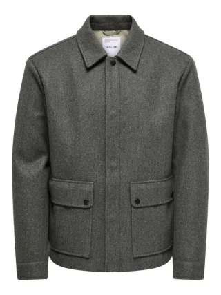 only & sons - Jacke - Onsconnor grau - Gr. - M