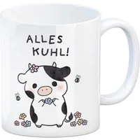 speecheese Tasse Kuh Kaffeebecher mit Spruch Alles Kuhl