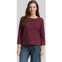 TOM TAILOR 3/4-Arm-Shirt T-Shirt (im Einserpack) Langarmshirt mit Knopf-Details